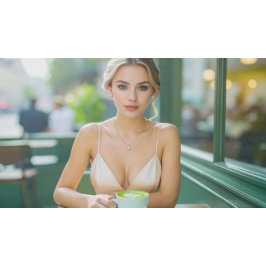 Wenen - koffiehuis - Matcha Latte Perfect Poster