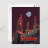 Wenen nachtlichten briefkaart (Voorkant / Achterkant)