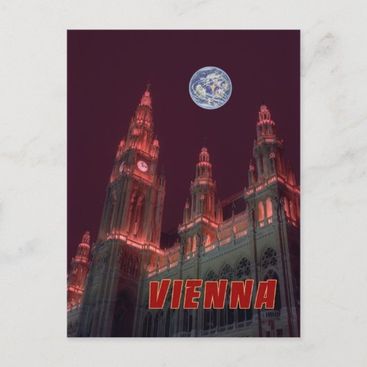 Wenen nachtlichten briefkaart (Voorkant)