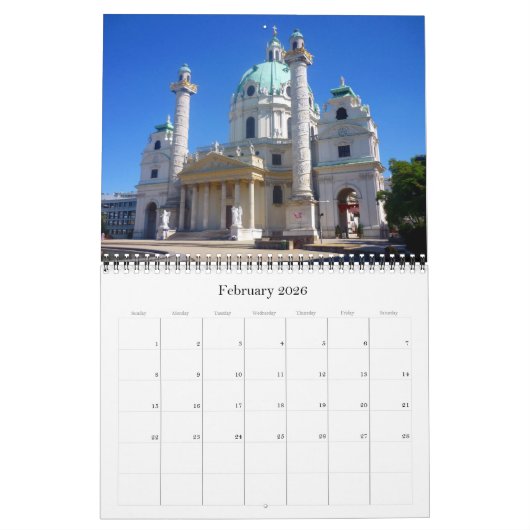 Wenen Oostenrijk 2026 Kalender (Feb 2026)
