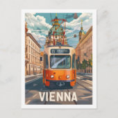 Wenen Oostenrijk Beroemde Vintage Reisplaats Briefkaart (Voorkant)