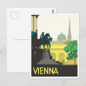 Wenen Oostenrijk Briefkaart van het vintage-tarief (Voorkant / Achterkant)