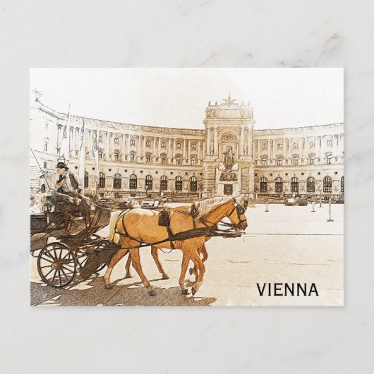 Wenen Oostenrijk City Panorama Uitzicht Briefkaart (Voorkant)