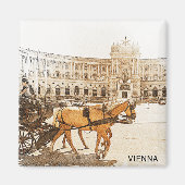 Wenen Oostenrijk City Panorama Uitzicht Magneet (Voorkant)