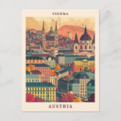 Wenen Oostenrijk Elegant Art Vintage Travel Briefkaart (Voorkant)