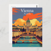 Wenen, Oostenrijk Europa Reizen Briefkaart (Voorkant / Achterkant)