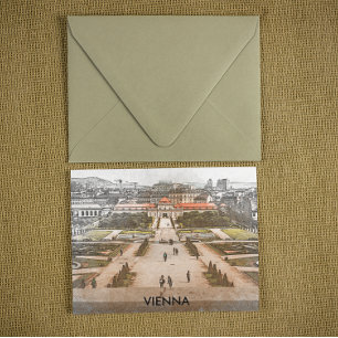 Wenen Oostenrijk Historisch Panorama Uitzicht Briefkaart