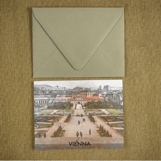 Wenen Oostenrijk Historisch Panorama Uitzicht Briefkaart