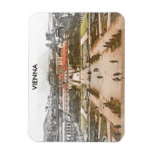 Wenen Oostenrijk Historisch Panorama Uitzicht Magneet (Verticaal)