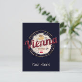 Wenen Oostenrijk  hoofdstad Weense Melange Feestdagenkaart (Staand voorkant)