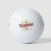 Wenen Oostenrijk  hoofdstad Weense Melange Golfballen (Voorkant)