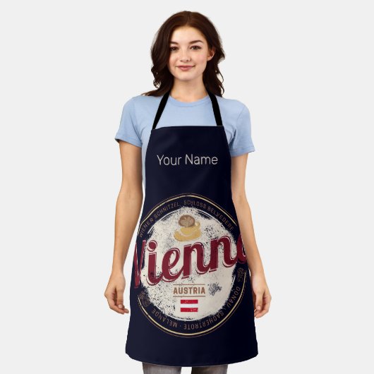 Wenen Oostenrijk  hoofdstad Weense Melange Schort (Gedragen)