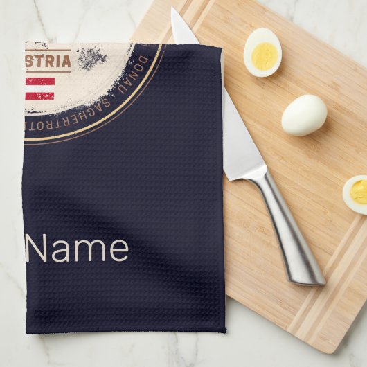 Wenen Oostenrijk  hoofdstad Weense Melange Theedoek (Quarter Fold)