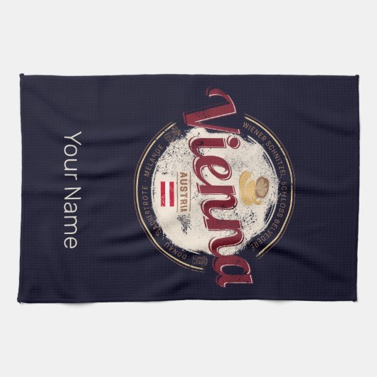 Wenen Oostenrijk  hoofdstad Weense Melange Theedoek (Horizontaal)