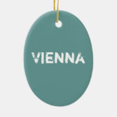 Wenen, Oostenrijk Keramisch Ornament (Achterkant)