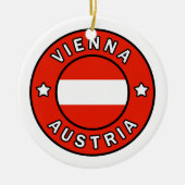 Wenen Oostenrijk Keramisch Ornament (Voorkant)