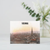 Wenen Oostenrijk  Kleur Cityscape Briefkaart (Staand voorkant)