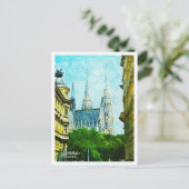 Wenen Oostenrijk Mooie olieverfstad Briefkaart (Staand voorkant)