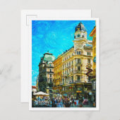 Wenen Oostenrijk Prachtig olieverflandschap Briefkaart (Voorkant / Achterkant)