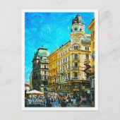 Wenen Oostenrijk Prachtig olieverflandschap Briefkaart (Voorkant)