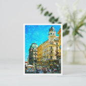 Wenen Oostenrijk Prachtig olieverflandschap Briefkaart (Staand voorkant)