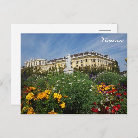 Wenen Oostenrijk Reisfoto Schonbrunn Paleis Briefkaart (Voorkant / Achterkant)