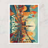 Wenen Oostenrijk Reizen artistiek kleurrijk Briefkaart (Voorkant)