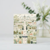 Wenen Oostenrijk Reizen Briefkaart (Staand voorkant)