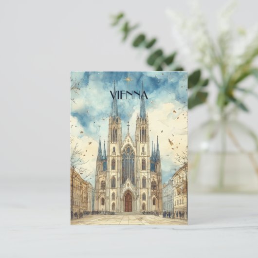 Wenen Oostenrijk Reizen Briefkaart (Staand voorkant)