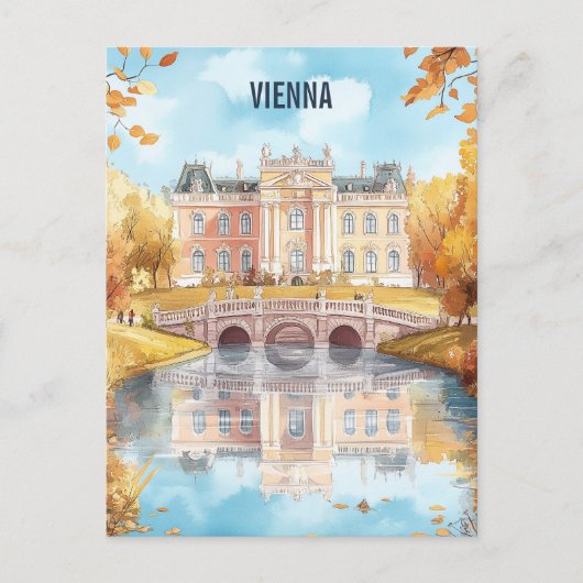 Wenen Oostenrijk Reizen Briefkaart (Voorkant)
