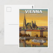 Wenen Oostenrijk Reizen Briefkaart (Voorkant / Achterkant)