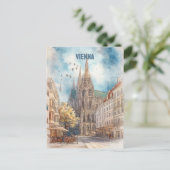 Wenen Oostenrijk Reizen Briefkaart (Staand voorkant)