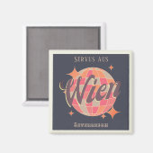 Wenen Oostenrijk Retro Magneet (Voorkant / Achterkant)
