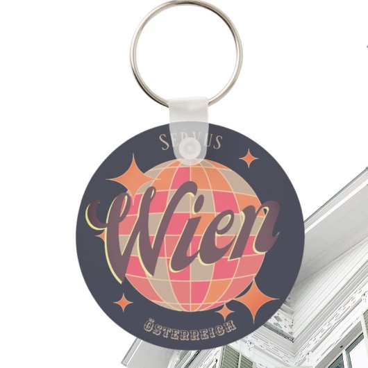 Wenen Oostenrijk Retro Sleutelhanger