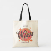 Wenen Oostenrijk Retro Tote Bag (Achterkant)
