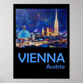 Wenen Oostenrijk Retro Travel Poster