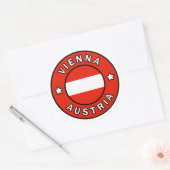 Wenen Oostenrijk Ronde Sticker (Envelop)