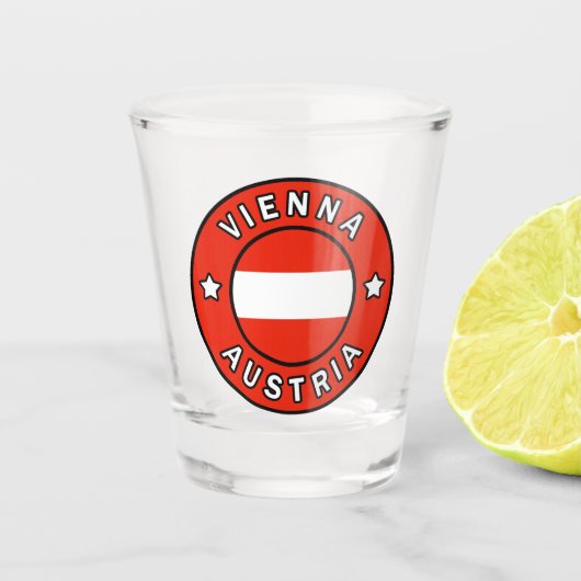 Wenen Oostenrijk Shot Glas (Voorkant)