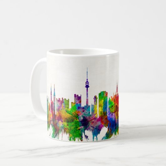 Wenen Oostenrijk Skyline Koffiemok (Voorkant links)
