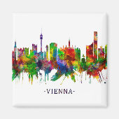 Wenen Oostenrijk Skyline Magneet (Voorkant)