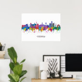 Wenen Oostenrijk Skyline Poster (Thuiskantoor)