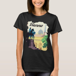Wenen Oostenrijk Standbeeld Stadsgezicht Reizen T-shirt