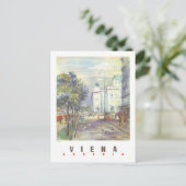 Wenen Oostenrijk Travel Poster Briefkaart (Staand voorkant)