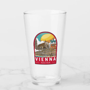 Wenen Oostenrijk Travel Retro Emblem Glas