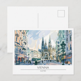 Wenen Oostenrijk Vintage Kunst Reizen Briefkaart