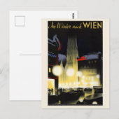 Wenen Oostenrijk Vintage Poster 1937 Briefkaart (Voorkant / Achterkant)