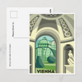 Wenen Oostenrijk Vintage Reizen toerisme souvenir Briefkaart (Voorkant / Achterkant)