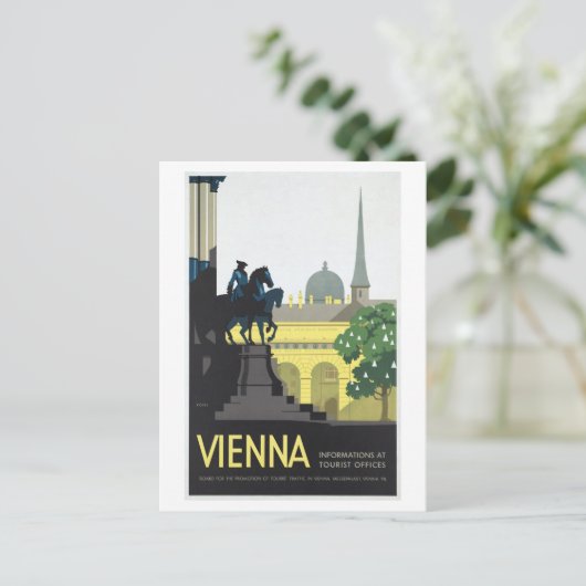 Wenen Oostenrijk - Vintage Travel Briefkaart (Staand voorkant)