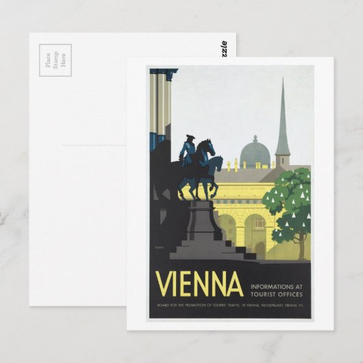Wenen Oostenrijk - Vintage Travel Briefkaart (Voorkant / Achterkant)
