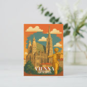 Wenen Oostenrijk Vintage Travel Europees Briefkaart (Staand voorkant)